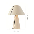 Table White Lamps Modern Pleated Shade Elegant Bedroom Bedside Lamp