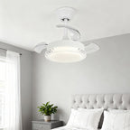 3 Blade Ceiling Fan with Light Flush Mount Quiet Fan Lamp