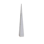 Stainless Steel Waterproof Geometric Floor Lamp with Pyramid Design