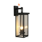 Black External Wall Lights Outdoor Courtyard Waterproof LED Light