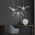 Wing Pendant Light Modern Creative Seagull LED Metal Light