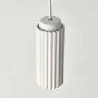 White Metal Pendants Light Nordic Style Solid Color Ceiling Lamp