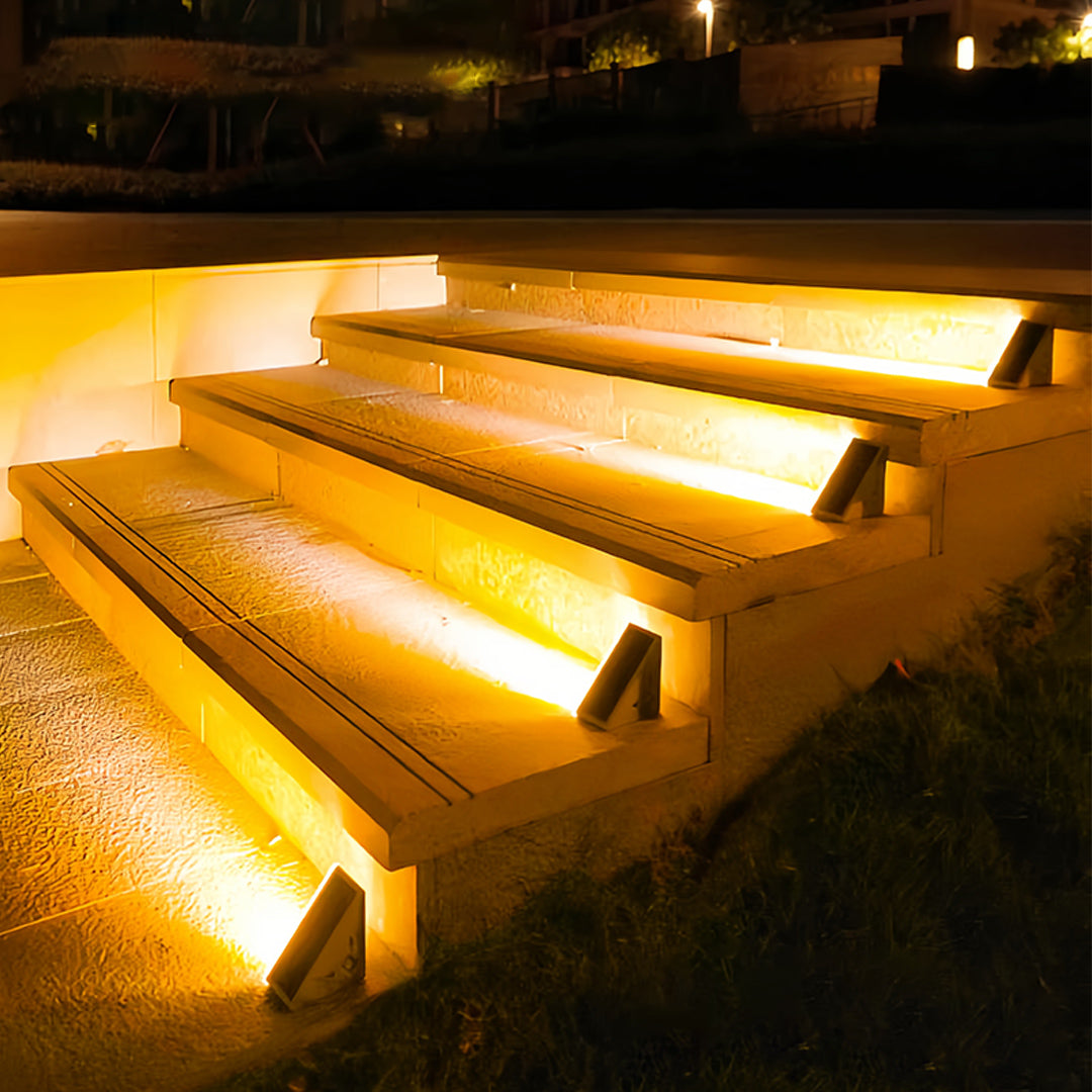 Outdoor Solar Step Lights Automatically Waterproof RGB Deck Light