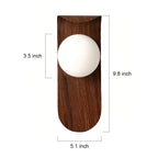 LED Lights For Wall Mid-Century Minimalist Wood Grain Wall Lights