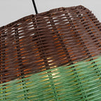 Woven Pendant Lamp American Vintage Rattan Ceiling Light