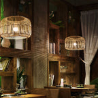 Woven Pendant Lights Japanese Minimalist Ceiling Light