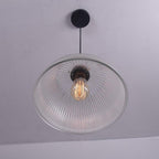 Electroplated Metal Glass Bowl-shaped LED Vintage Pendant Lighting
