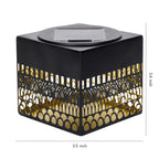 Wrought Iron Outdoor Wall Lights Solar Hollow Lamp