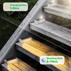 Solar Outdoor Step Light Fixtures Waterproof Modern Style