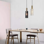Cylinder Hanging Pendant Lights Metal Modern LED Ceiling Lights