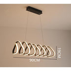 Triangular Pendant Lighting Acrylic LED Kitchen Dining Room Lighting Ceiling Light