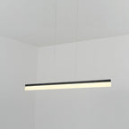 Modern Aluminum Acrylic Pendant Lights Elongated Linear Ceiling Lights
