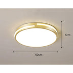 Minimalist Round Dimmable LED Gold Modern Flush Mount Ceiling Light