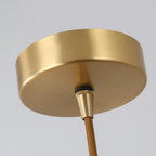 Square Pendant Light Copper Acrylic Geometrical LED Ceiling Lights