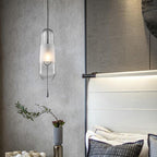 Long Oval Glass LED Nordic Pendant Lighting Hanging Lamp Ceiling Lights
