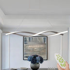 [Open-Box]]Interwoven Waves LED Modern Pendant Lighting Hanging Lamp Island Lights